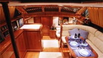 SY LIBERTAS -  Pilothouse looking to Salon